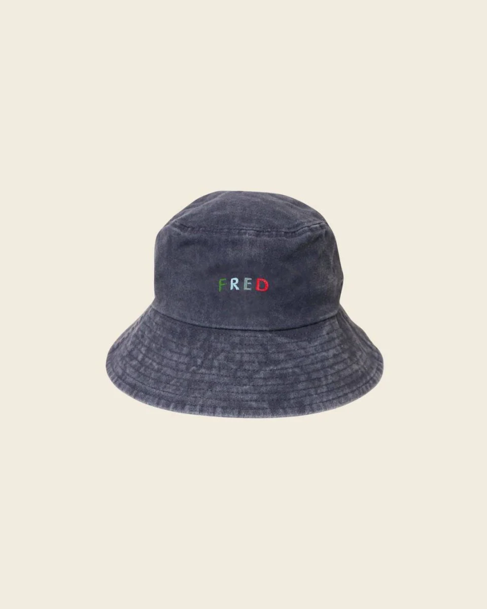Multi-Colour Text Bucket Hat - Image 7